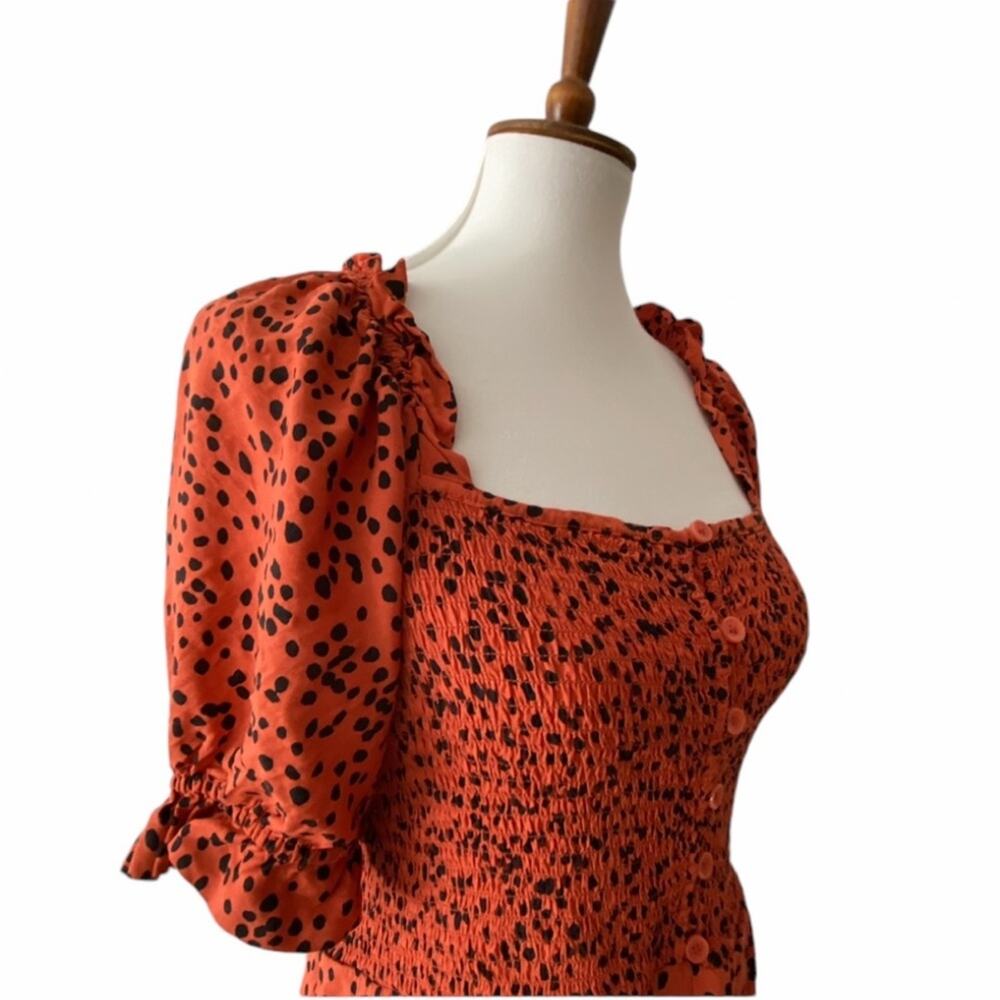 Women's Dress XL Midi Boho Tie Back Cottage Vacation Beachlunchlounge Bohemian